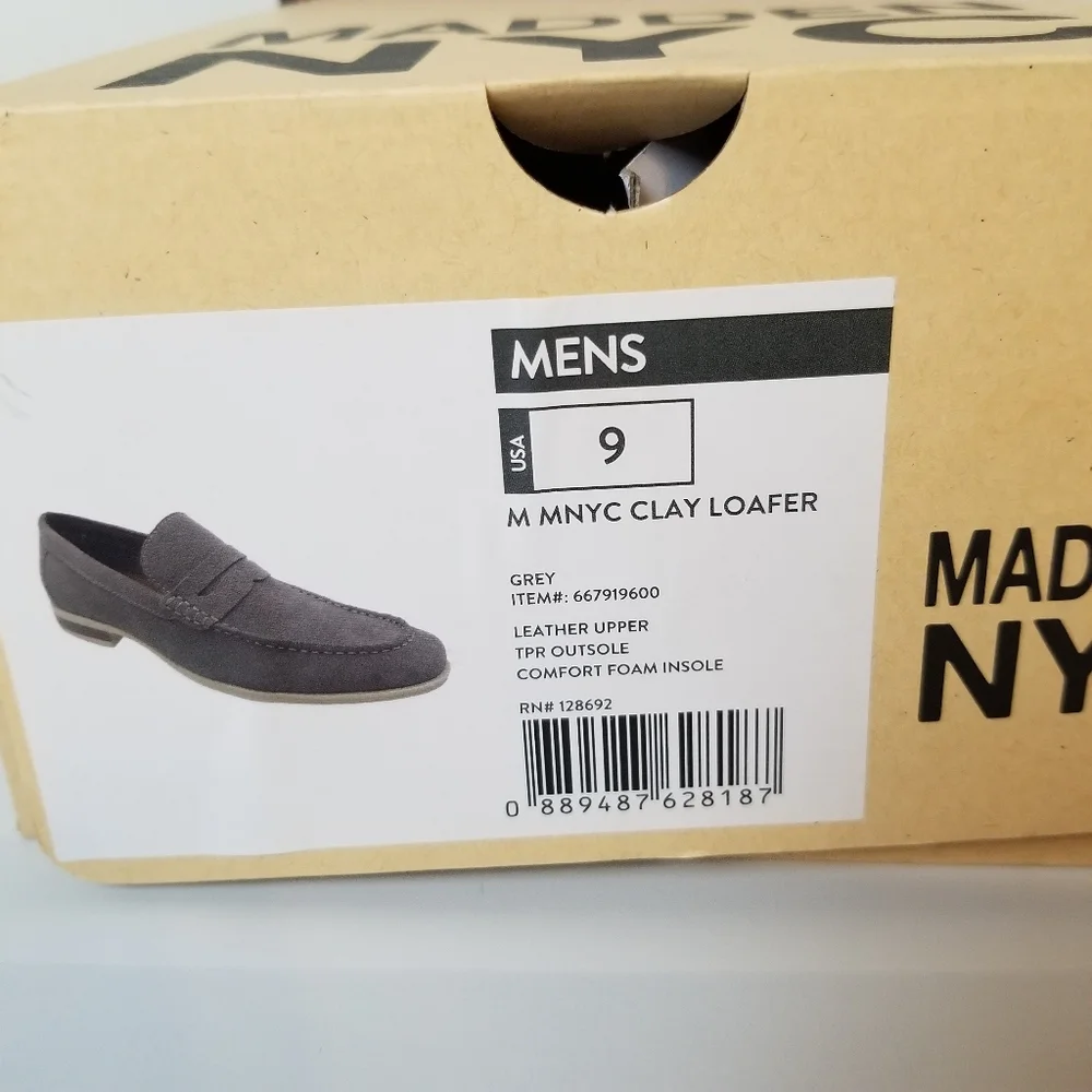 Madden NYC Clay Suede Leather Comfort Penny Loafer NWT